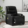 Image de vidaXL Fauteuil de massage inclinable électrique noir similicuir