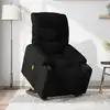 Image de vidaXL Fauteuil inclinable de massage électrique Noir Tissu