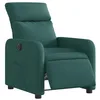 Image de Fauteuil inclinable électrique Vert foncé Tissu