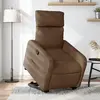 Image de vidaXL Fauteuil inclinable Marron Tissu