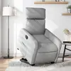 Image de vidaXL Fauteuil inclinable électrique gris clair tissu
