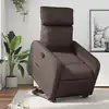 Image de vidaXL Fauteuil inclinable marron similicuir