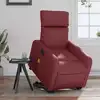 Image de vidaXL Fauteuil inclinable de massage Rouge bordeaux Similicuir