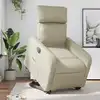 Image de vidaXL Fauteuil inclinable électrique crème similicuir