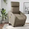 Image de vidaXL Fauteuil inclinable de massage électrique cappuccino similicuir