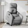 Image de vidaXL Fauteuil inclinable électrique gris clair tissu
