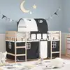 Image de vidaXL Lit mezzanine enfants avec tunnel sans matelas 80x200 cm
