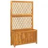 Image de Jardinière avec treillis 100x32x165 cm bois massif d acacia