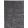 Image de vidaXL Tapis à Poils Courts Doux et Lavable, Moquette de Sol, Tapis de Zone, Carpette de Salon Salle de Séjour, Moderne, Anthracite 120x170 cm