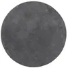 Image de vidaXL Tapis à Poils Courts Doux et Lavable, Moquette de Sol, Tapis de Zone, Carpette de Salon Salle de Séjour, Moderne, Anthracite Ø 100 cm