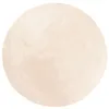 Image de vidaXL Tapis à Poils Courts Doux et Lavable, Moquette de Sol, Tapis de Zone, Carpette de Salon Salle de Séjour Chambre, Moderne, Beige Ø 80 cm