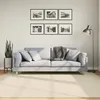Image de vidaXL Tapis à Poils Courts Doux et Lavable, Moquette de Sol, Tapis de Zone, Carpette de Salon Salle de Séjour Chambre, Moderne, Crème 200x200 cm