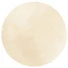 Image de vidaXL Tapis à Poils Courts Doux et Lavable, Moquette de Sol, Tapis de Zone, Carpette de Salon Salle de Séjour Chambre, Moderne, Crème Ø 100 cm