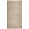 Image de vidaXL Tapis à Poils Courts Doux et Lavable, Moquette de Sol, Tapis de Zone, Carpette de Salon Salle de Séjour Chambre, Moderne, Sable 60x110 cm