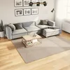 Image de vidaXL Tapis à Poils Courts Doux et Lavable, Moquette de Sol, Tapis de Zone, Carpette de Salon Salle de Séjour Chambre, Moderne, Sable 240x240 cm