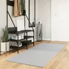 Image de vidaXL Tapis à Poils Courts Doux et Lavable, Moquette de Sol, Tapis de Zone, Carpette de Salon Salle de Séjour Chambre, Moderne, Gris 80x200 cm