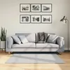 Image de vidaXL Tapis à Poils Courts Doux et Lavable, Moquette de Sol, Tapis de Zone, Carpette de Salon Salle de Séjour Chambre, Moderne, Gris 120x120 cm