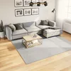 Image de vidaXL Tapis à Poils Courts Doux et Lavable, Moquette de Sol, Tapis de Zone, Carpette de Salon Salle de Séjour Chambre, Moderne, Gris 240x240 cm