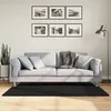 Image de vidaXL Tapis à Poils Courts Doux et Lavable, Moquette de Sol, Tapis de Zone, Carpette de Salon Salle de Séjour Chambre, Moderne, Noir 80x150 cm