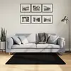 Image de vidaXL Tapis HUARTE à poils courts doux et lavable noir 120x120 cm