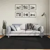 Image de vidaXL Tapis à Poils Courts Doux et Lavable, Moquette de Sol, Tapis de Zone, Carpette de Salon Salle de Séjour Chambre, Moderne, Noir 200x200 cm