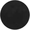 Image de vidaXL Tapis à Poils Courts Doux et Lavable, Moquette de Sol, Tapis de Zone, Carpette de Salon Salle de Séjour Chambre, Moderne, Noir Ø 80 cm