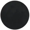 Image de vidaXL Tapis à Poils Courts Doux et Lavable, Moquette de Sol, Tapis de Zone, Carpette de Salon Salle de Séjour Chambre, Moderne, Noir Ø 100 cm