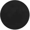 Image de vidaXL Tapis à Poils Courts Doux et Lavable, Moquette de Sol, Tapis de Zone, Carpette de Salon Salle de Séjour Chambre, Moderne, Noir Ø 200 cm