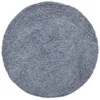 Image de vidaXL Tapis Shaggy à Poils Longs, Moquette de Sol, Tapis de Zone, Carpette de Salon Salle de Séjour Intérieur, Moderne, Bleu Ø 200 cm