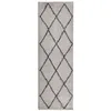 Image de vidaXL Tapis Shaggy à Poils Longs Moderne Beige Anthracite 80x250 cm