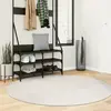 Image de vidaXL Tapis IZA poils courts style scandinave crème Ø 160 cm