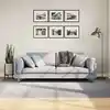 Image de vidaXL Tapis IZA poils courts style scandinave gris 160x230 cm