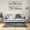 Image de vidaXL Tapis OVIEDO à poils courts anthracite 120x120 cm