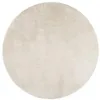 Image de vidaXL Tapis à Poils Courts, Moquette de Sol, Tapis de Zone, Carpette de Salon Chambre à Coucher Salle de Séjour, Moderne, Beige Ø 120 cm