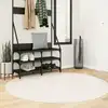 Image de vidaXL Tapis OVIEDO à poils courts beige Ø 160 cm