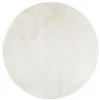 Image de vidaXL Tapis à Poils Courts, Moquette de Sol, Tapis de Zone, Carpette de Salon Chambre à Coucher Salle de Séjour, Moderne, Crème Ø 200 cm