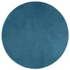 Image de vidaXL Tapis à Poils Courts, Tapis Moelleux de Sol, Décoration Intérieure Salon Chambre à Coucher Bureau Couloir, Moderne, Turquoise Ø 160 cm