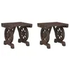 Image de Repose pieds de jardin lot de 2 bois de sapin massif