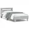 Image de vidaXL Cadre de lit sans matelas avec lumières LED 90x200 cm