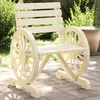 Image de vidaXL Chaises de jardin Bois de sapin massif
