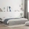 Image de vidaXL Cadre de lit avec tiroirs sans matelas sonoma gris 160x200 cm