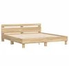 Image de vidaXL Cadre de lit sans Matelas chêne Sonoma 180x200 cm