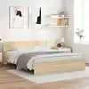 Image de vidaXL Cadre de lit sans matelas chêne sonoma 140x200 cm