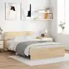 Image de vidaXL Cadre de lit sans matelas chêne sonoma 120x190 cm