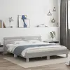 Image de vidaXL Cadre de lit avec LED sans matelas sonoma gris 180x200 cm