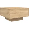 Image de vidaXL Table Basse avec Lumières LED, Table d'Appoint, Bout de Canapé, Meuble de Salon Salle de Séjour, Moderne, Chêne Sonoma Bois d'Ingénierie