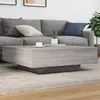 Image de vidaXL Table basse sonoma gris 100x100x31 cm bois d'ingénierie