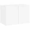 Image de vidaXL Meuble TV Mural, Armoire de Télévision Suspendue avec Rangement, Meuble Télé Flottant Salle de Séjour, Moderne, Blanc Bois d'Ingénierie