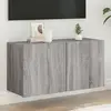Image de vidaXL Meuble TV mural sonoma gris 80x30x41 cm