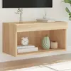 Image de vidaXL Meuble TV avec lumières LED chêne sonoma 60x30x30 cm